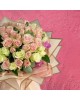 Bouquet of 51 White and Pink Roses